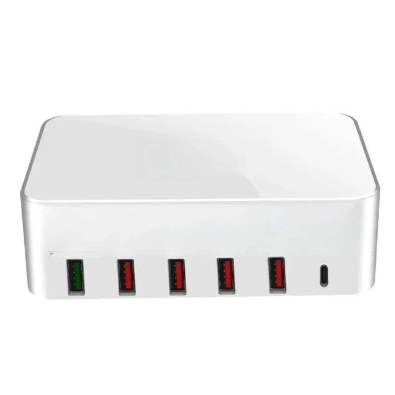 7-In-1 100W 6-port USB charger USB fast charging station and 10W~ 15w wireless charging station
7-In-1 100W 6-port USB charger USB fast charging station and 10W~ 15w wireless charging station
