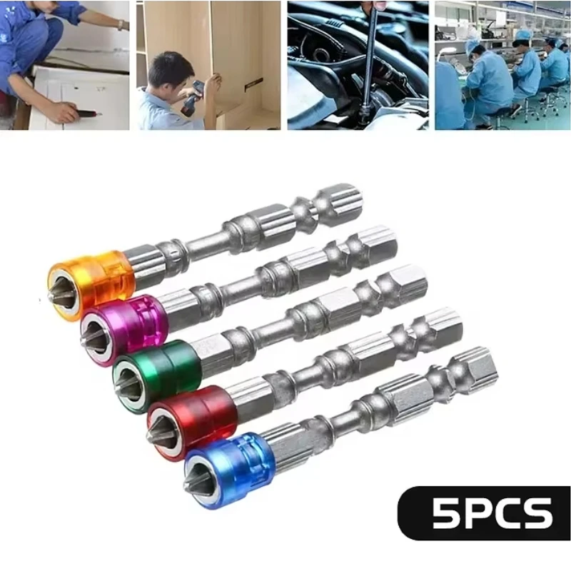 5pcs 65mm Magnetic Drill Screwdriver Bits Magnetic Color Circle Cross Head Screw Driver Non-slip Hex Screwdrivers Hand Tools
5pcs 65mm Magnetic Drill Screwdriver Bits Magnetic Color Circle Cross Head Screw Driver Non-slip Hex Screwdrivers Hand Tools