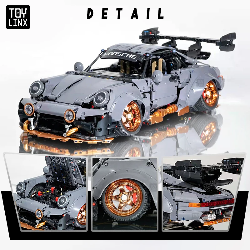 Kbox Cement Gray Supercar Building Block Model 2435PCS Large-Scale Sports Car Model for Men's Room Decoration
Kbox Cement Gray Supercar Building Block Model 2435PCS Large-Scale Sports Car Model for Men's Room Decoration