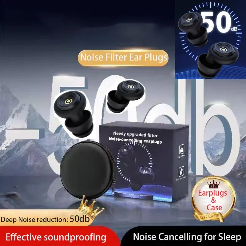Noise Cancelling Ear Plugs Noise Filter for Sleep Reusable Concerts Earplug Waterproof Swim Earplugs Soundproof Safety Product
Noise Cancelling Ear Plugs Noise Filter for Sleep Reusable Concerts Earplug Waterproof Swim Earplugs Soundproof Safety Product