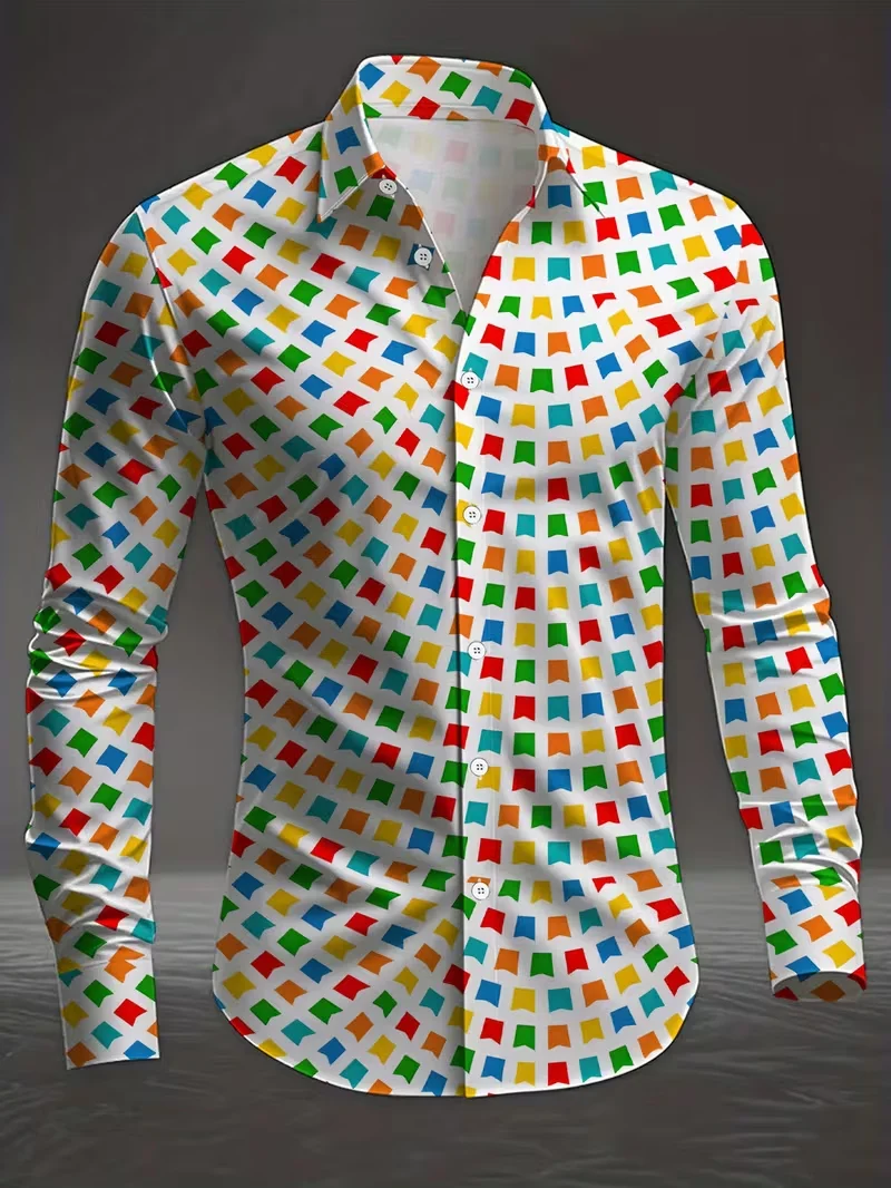 Новая мужская рубашка с длинными рукавами и пуговицами с тигровым узором, повседневная уличная рубашка с 3D принтом листьев, удобный и модный новый топ
Новая мужская рубашка с длинными рукавами и пуговицами с тигровым узором, повседневная уличная рубашка с 3D принтом листьев, удобный и модный новый топ