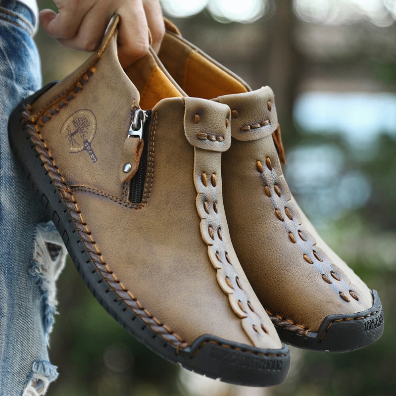High Quality Leather Men Shoes Set Foot Casual Slip on Men Loafers Men Flats Moccasins Shoes Plus Size Handmade Shoes boots 
High Quality Leather Men Shoes Set Foot Casual Slip on Men Loafers Men Flats Moccasins Shoes Plus Size Handmade Shoes boots