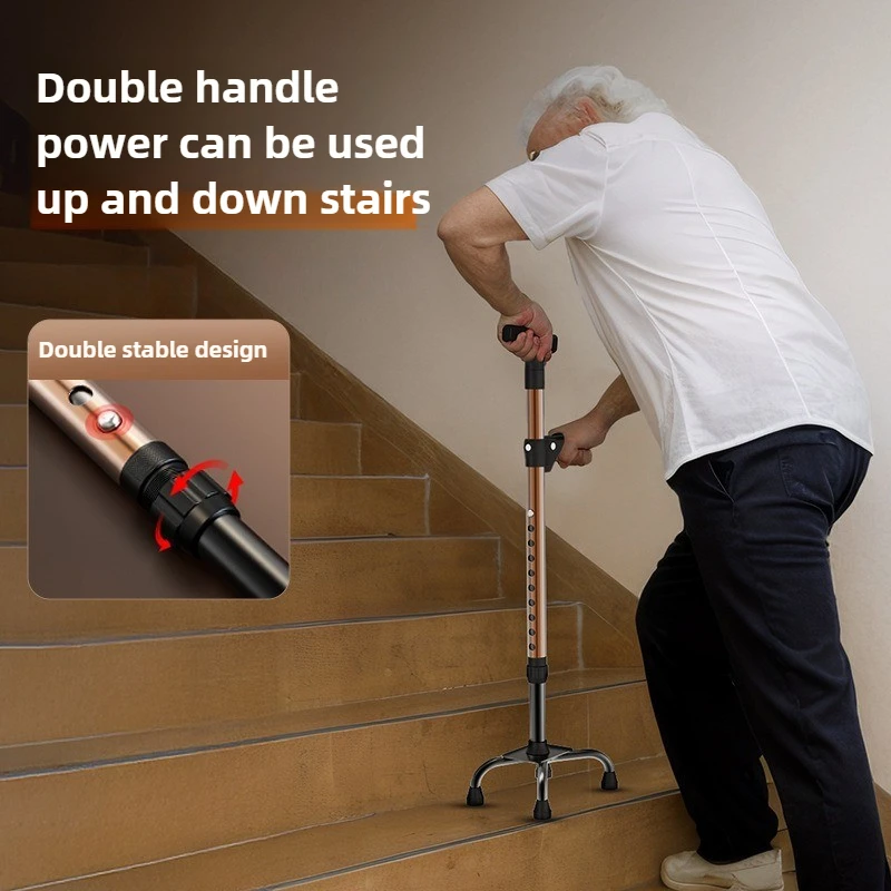 Adjustable Aluminum Walking Stick:4-Leg Anti-Slip Cane with LED Light,Height Customizable Crutch,Elder Fall Prevention Support
Adjustable Aluminum Walking Stick:4-Leg Anti-Slip Cane with LED Light,Height Customizable Crutch,Elder Fall Prevention Support
