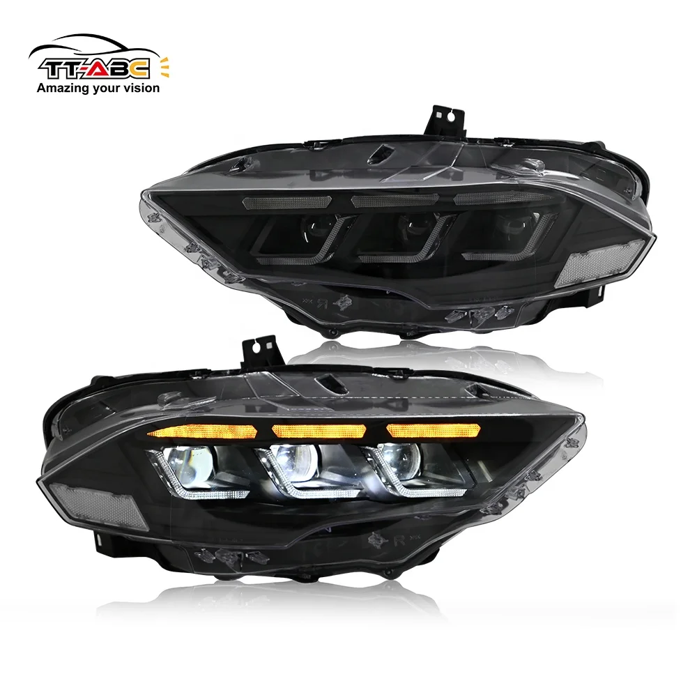 TT-ABC New Headlights for 2018-2022 Ford Mustang S650,Headlights for Mustang Coupe & Convertible, Sequential Turn Signals
TT-ABC New Headlights for 2018-2022 Ford Mustang S650,Headlights for Mustang Coupe & Convertible, Sequential Turn Signals
