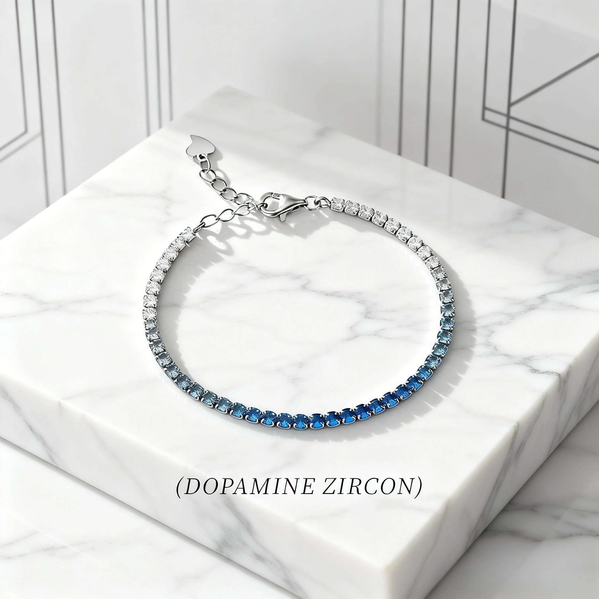 Dopamine Colored Zirconium 925 Sterling Silver Bracelet for Women A High-end Single-row Zirconium Tennis Chain Jewelry Accessory
Dopamine Colored Zirconium 925 Sterling Silver Bracelet for Women A High-end Single-row Zirconium Tennis Chain Jewelry Accessory