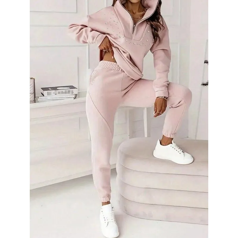 Color Hoodie Set Women's Casual Sportswear Ensemble Pure Color Sweatshirt Outfit for Spring Season Four Seasons Wear
Color Hoodie Set Women's Casual Sportswear Ensemble Pure Color Sweatshirt Outfit for Spring Season Four Seasons Wear