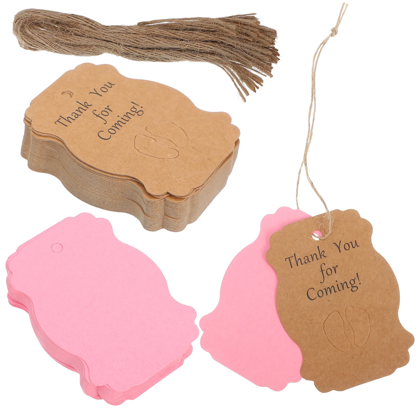 100 Pcs Thank You Cards for Party Baby Shower Tags Sticker Wedding Bridal Favors Feet Rope Labels Hanging Decor
100 Pcs Thank You Cards for Party Baby Shower Tags Sticker Wedding Bridal Favors Feet Rope Labels Hanging Decor