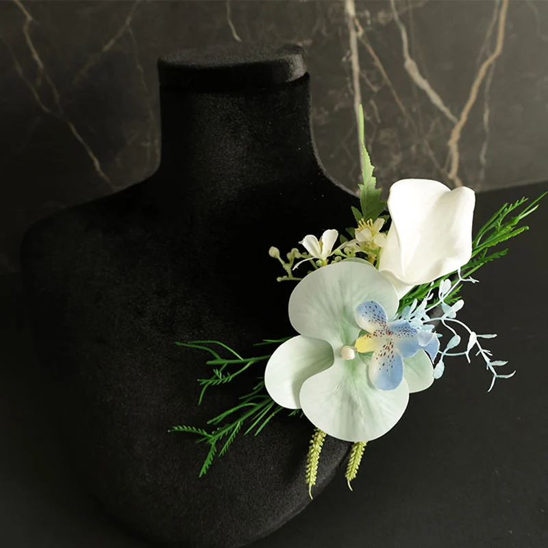 25021 Sky blue Bohemian Rose Flower Corsage & Wristlet Set - Perfect for Brides, Groomsmen, and Wedding Decorations
25021 Sky blue Bohemian Rose Flower Corsage & Wristlet Set - Perfect for Brides, Groomsmen, and Wedding Decorations