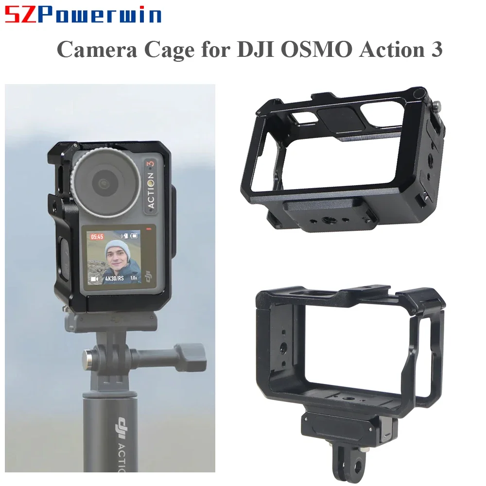 Модернизированная клетка для камеры Powerwin для DJI OSMO Action 3, металлическая защитная рамка, крепление для холодного башмака, быстрое установка локации ARRI 1/4 дюйма
Модернизированная клетка для камеры Powerwin для DJI OSMO Action 3, металлическая защитная рамка, крепление для холодного башмака, быстрое установка локации ARRI 1/4 дюйма
