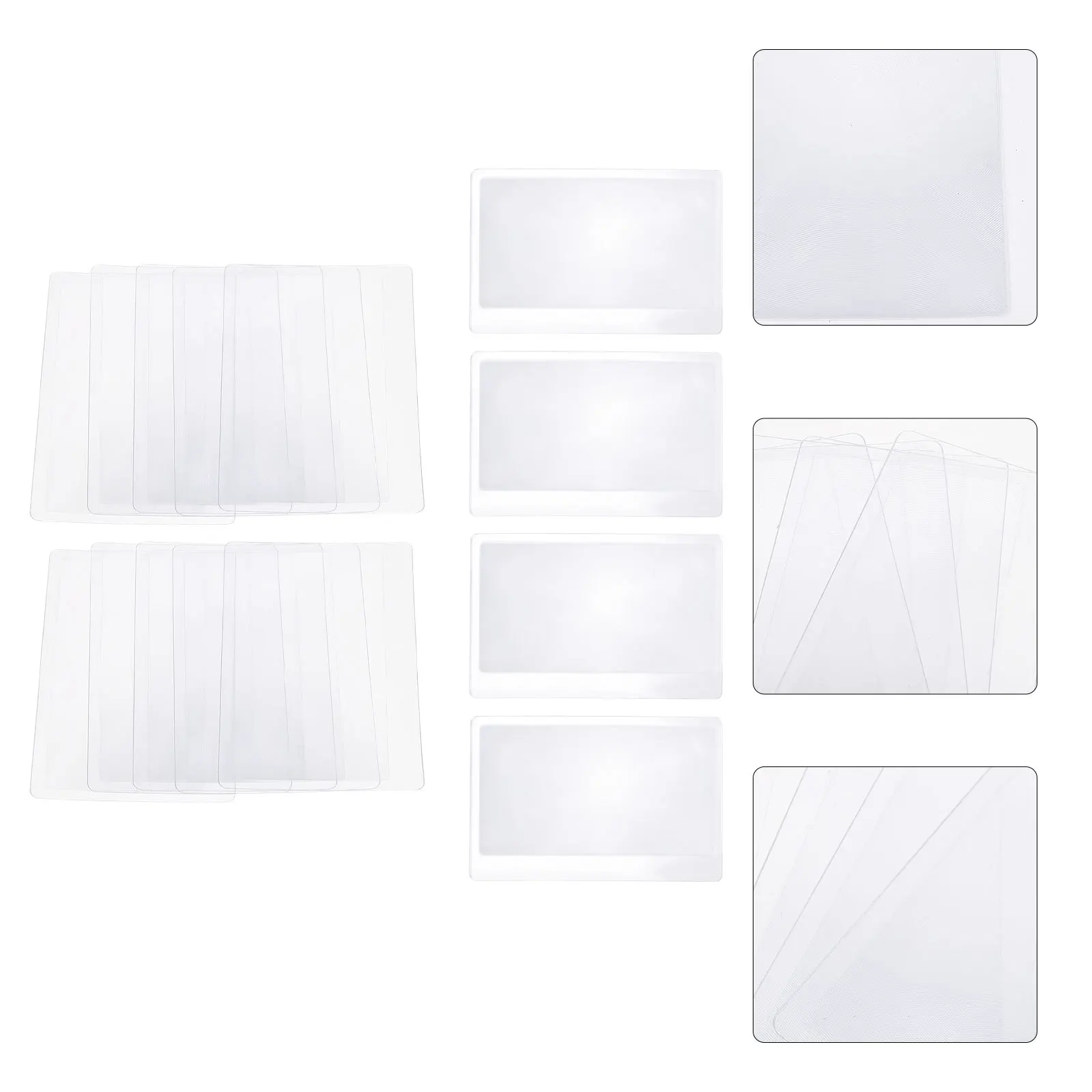 20pcs Credit Card Magnifier Sheets 3X Magnifying Lens For Reading Books Menus Maps Lightweight Page Magnifier Tool For Seniors
20pcs Credit Card Magnifier Sheets 3X Magnifying Lens For Reading Books Menus Maps Lightweight Page Magnifier Tool For Seniors