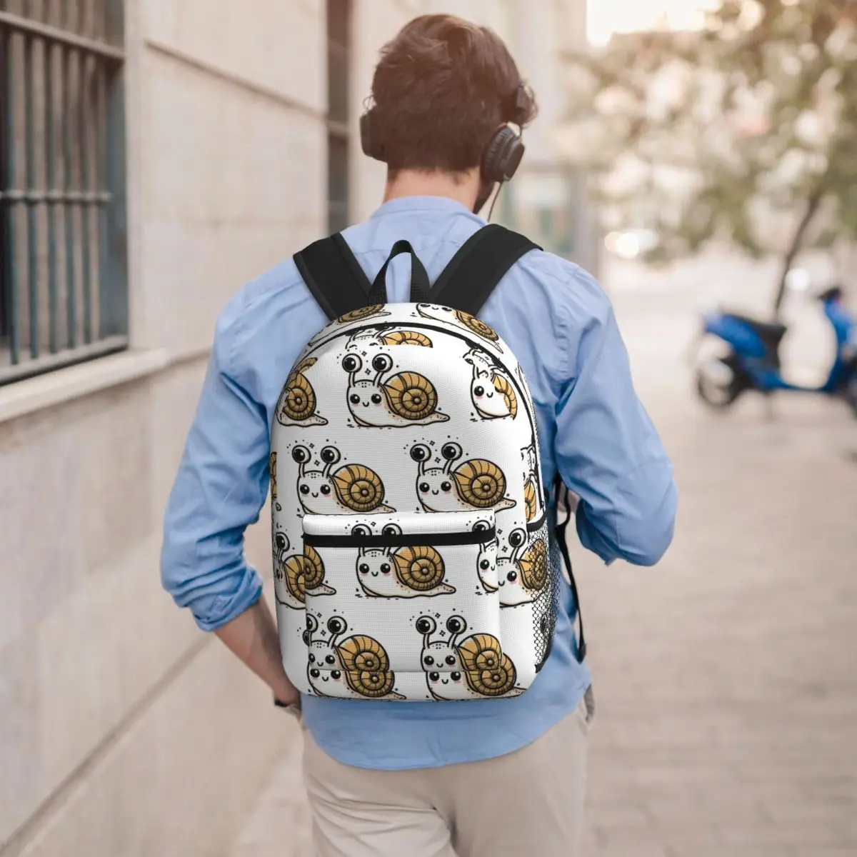 Smiling Cute Snail Backpack Student BookBag Children School Bag Computer Shoulder Bags for Men Women
Smiling Cute Snail Backpack Student BookBag Children School Bag Computer Shoulder Bags for Men Women