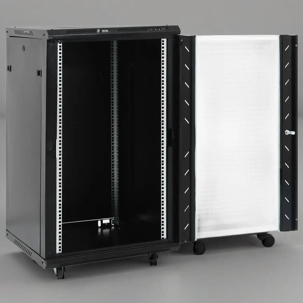 18U 19-Inch Network Cabinet, IP20 Rated, Black, Compact Size 23.6x23.6x39.4 inches for Home/Office
18U 19-Inch Network Cabinet, IP20 Rated, Black, Compact Size 23.6x23.6x39.4 inches for Home/Office