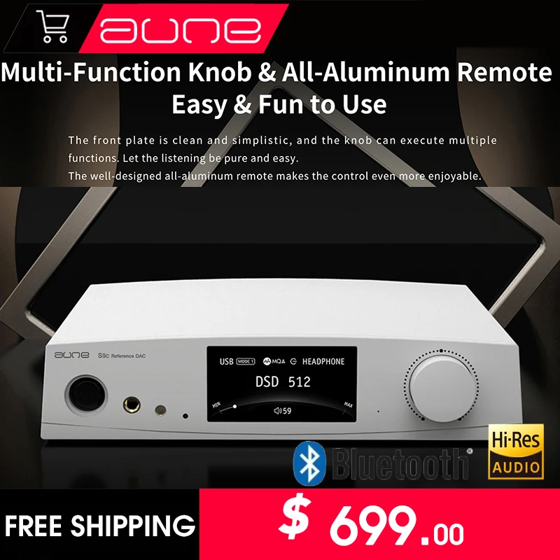 Hi-Fi музыкальный декодер-усилитель для наушников S9cpro, мощный балансный усилитель для наушников, USB-аудиокарта с двумя чипами ES9068AS, AUNE S9c PRO
Hi-Fi музыкальный декодер-усилитель для наушников S9cpro, мощный балансный усилитель для наушников, USB-аудиокарта с двумя чипами ES9068AS, AUNE S9c PRO