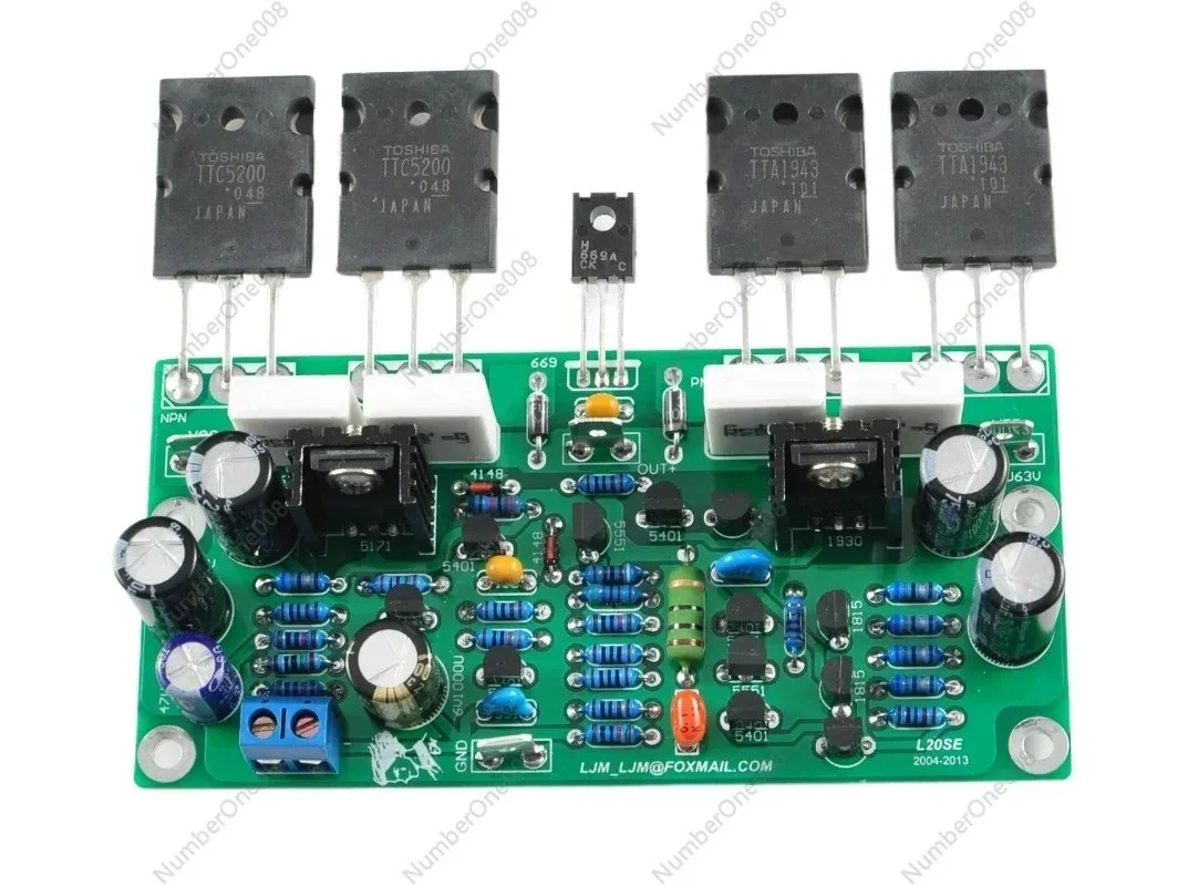 L20 SE HiFi Stereo Audio Power Amplifier Board Kit, Dual Channel 150W, Using A1943 and C5200 Transistor, DIY Amplifier
L20 SE HiFi Stereo Audio Power Amplifier Board Kit, Dual Channel 150W, Using A1943 and C5200 Transistor, DIY Amplifier
