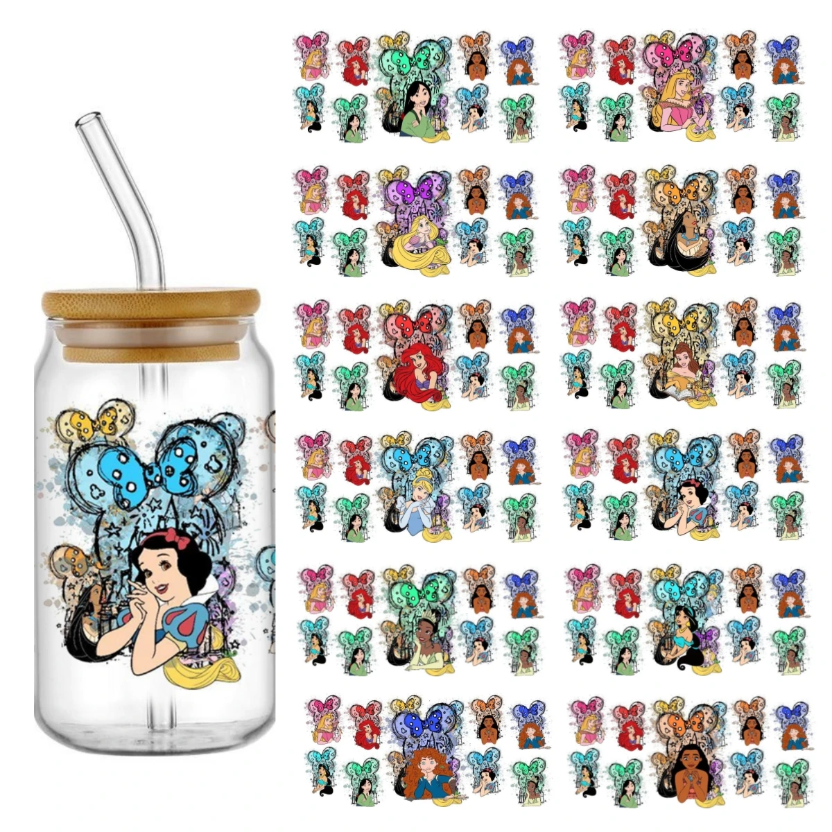princess pattern 16OZ UV DTF Cup Wrap Transfer Sticker Custom Label DIY Waterproof Logo For Libbey Glass Can
princess pattern 16OZ UV DTF Cup Wrap Transfer Sticker Custom Label DIY Waterproof Logo For Libbey Glass Can