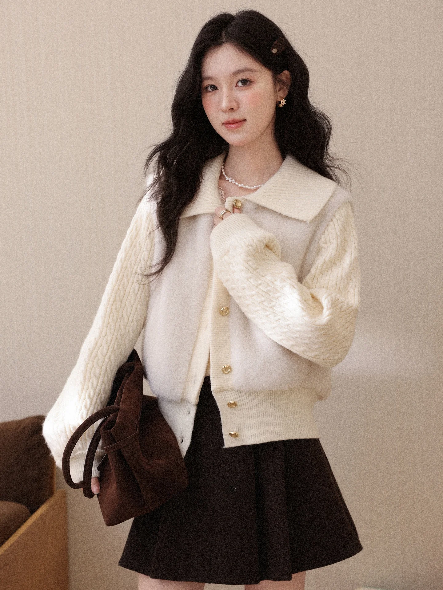 Warm Fce ort Jaet Women's Autumn Winter Faion Design Patchwork Versatile Top Ladies' Premium Quali Outerwear
Warm Fce ort Jaet Women's Autumn Winter Faion Design Patchwork Versatile Top Ladies' Premium Quali Outerwear