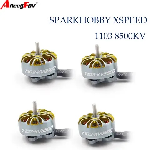4PCS SPARKHOBBY XSPEED 1103 8500KV 2~3S Lipo Brushless Motor 1.5mm Shaft For 65mm Propeller Tinywhoop Pavo20 Micro Drones
