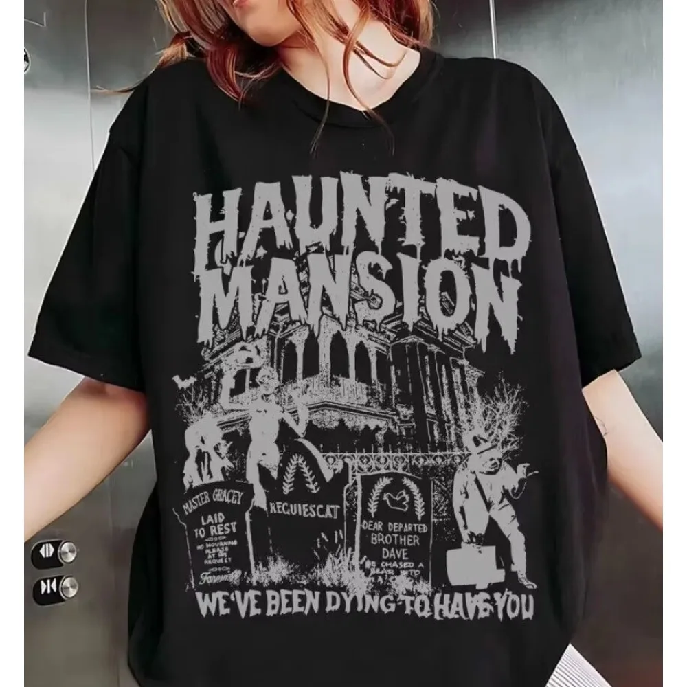 2025 latest cotton loose big T-shirt retro haunted house shirt retro halloween horror night concert global trend T-shirt
2025 latest cotton loose big T-shirt retro haunted house shirt retro halloween horror night concert global trend T-shirt