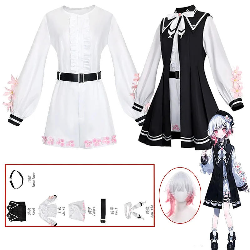 Anime Game Magical Female Witch Cosplay Costume Sakuraba Ema black and white Lolita Dress campus cute Trial women Role Play
Anime Game Magical Female Witch Cosplay Costume Sakuraba Ema black and white Lolita Dress campus cute Trial women Role Play