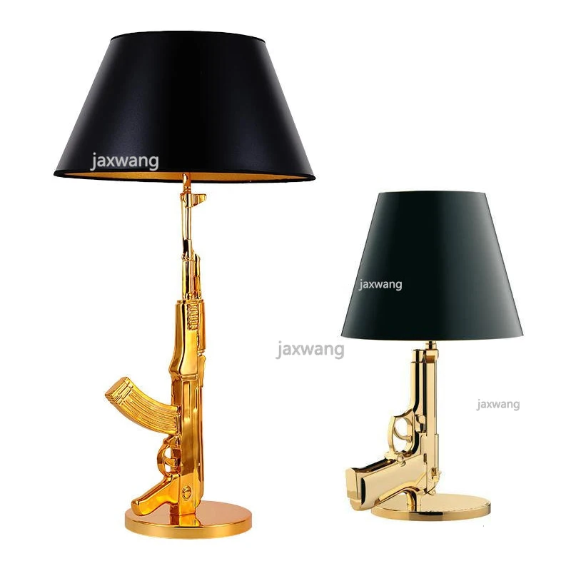 Modern Desk Lamps Gold Plated Pistol Lamp Hotel Bedside Library Creative Minimalist Modern Desk Lamp Pistol Lamp Decoration
Modern Desk Lamps Gold Plated Pistol Lamp Hotel Bedside Library Creative Minimalist Modern Desk Lamp Pistol Lamp Decoration