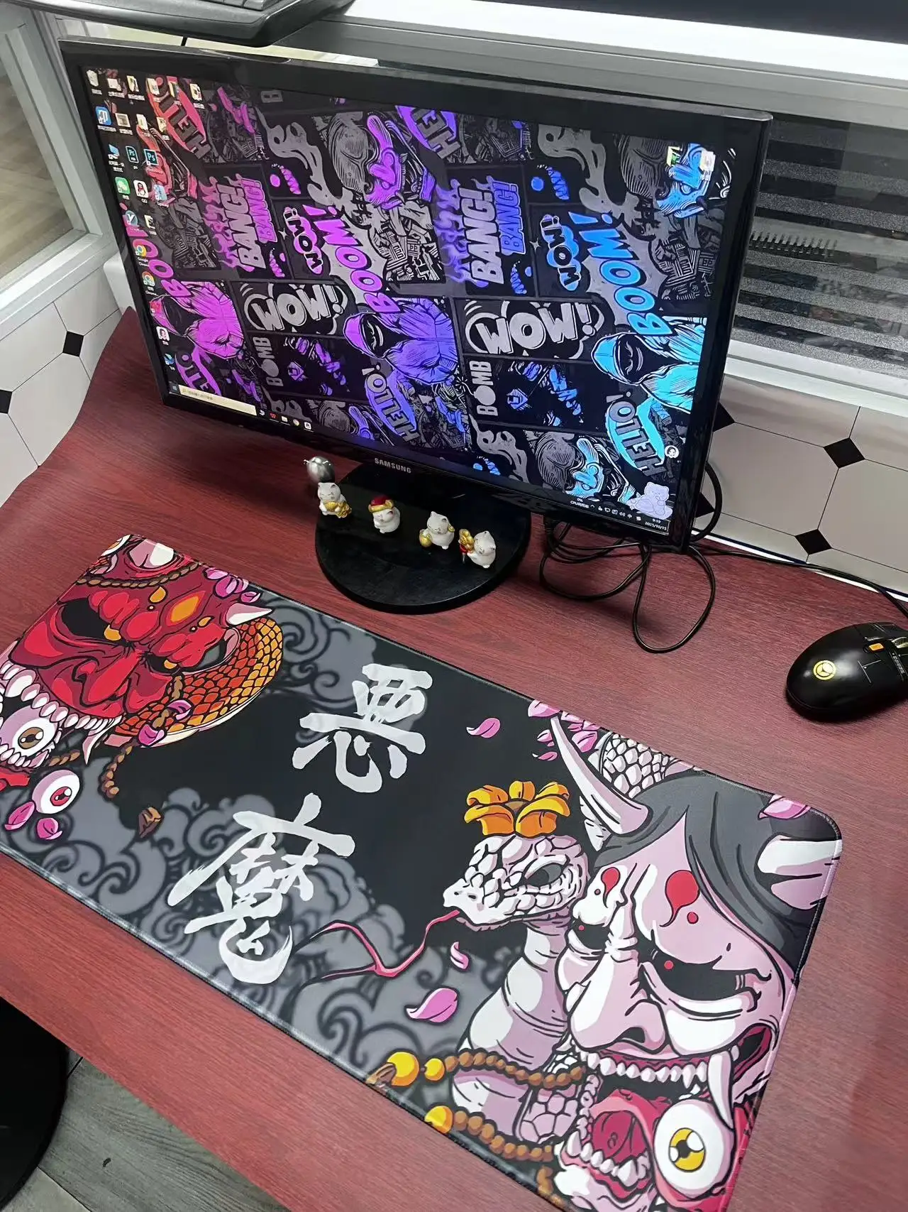 Oni Mask Demon Face XXL Large Mouse Pad Computer Non-Slip Mouse Keyboard Mat Large Dog Desk Mat Gaming Accessorie Mouse Pads
Oni Mask Demon Face XXL Large Mouse Pad Computer Non-Slip Mouse Keyboard Mat Large Dog Desk Mat Gaming Accessorie Mouse Pads