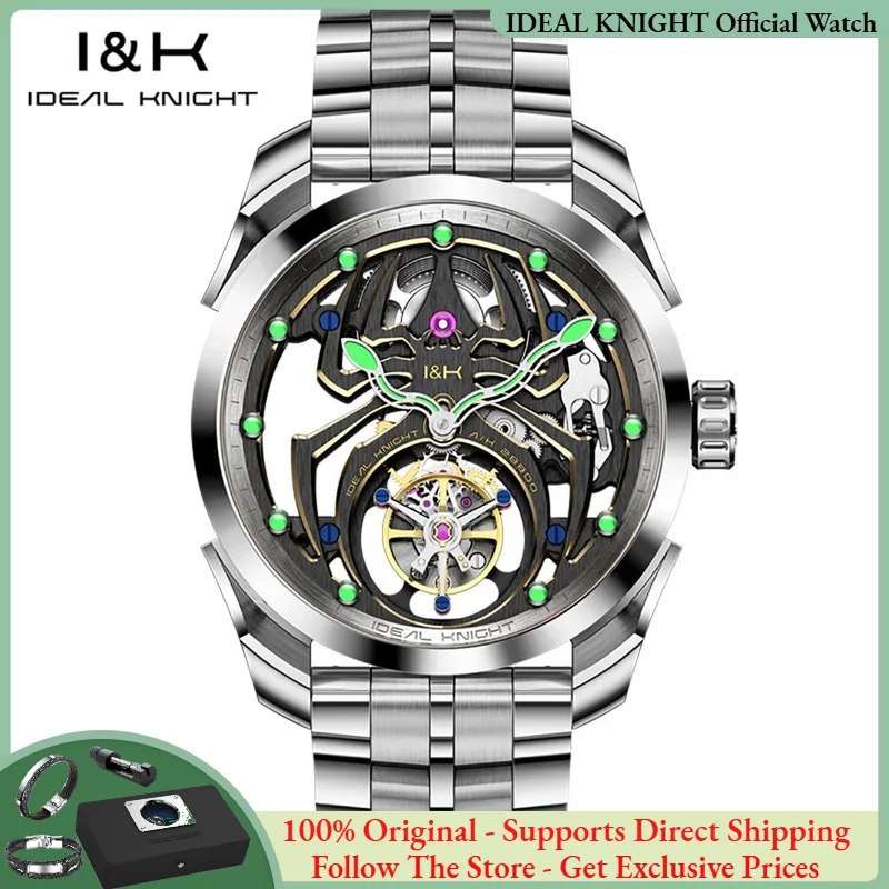 Ideal Knight 6802 Men Automatic Mechanical Watch Top Brand Swiss Certified Tourbillon Movement Men Watch 50ATM Waterproof Watch
Ideal Knight 6802 Men Automatic Mechanical Watch Top Brand Swiss Certified Tourbillon Movement Men Watch 50ATM Waterproof Watch