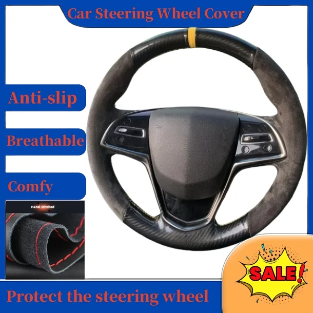 Non-slip And Wear-resistant Hand-sewn Steering Wheel Cover Suede Leather Carbon Fiber For Cadillac CTS 2014-2016 ATS 2013-2015
Non-slip And Wear-resistant Hand-sewn Steering Wheel Cover Suede Leather Carbon Fiber For Cadillac CTS 2014-2016 ATS 2013-2015
