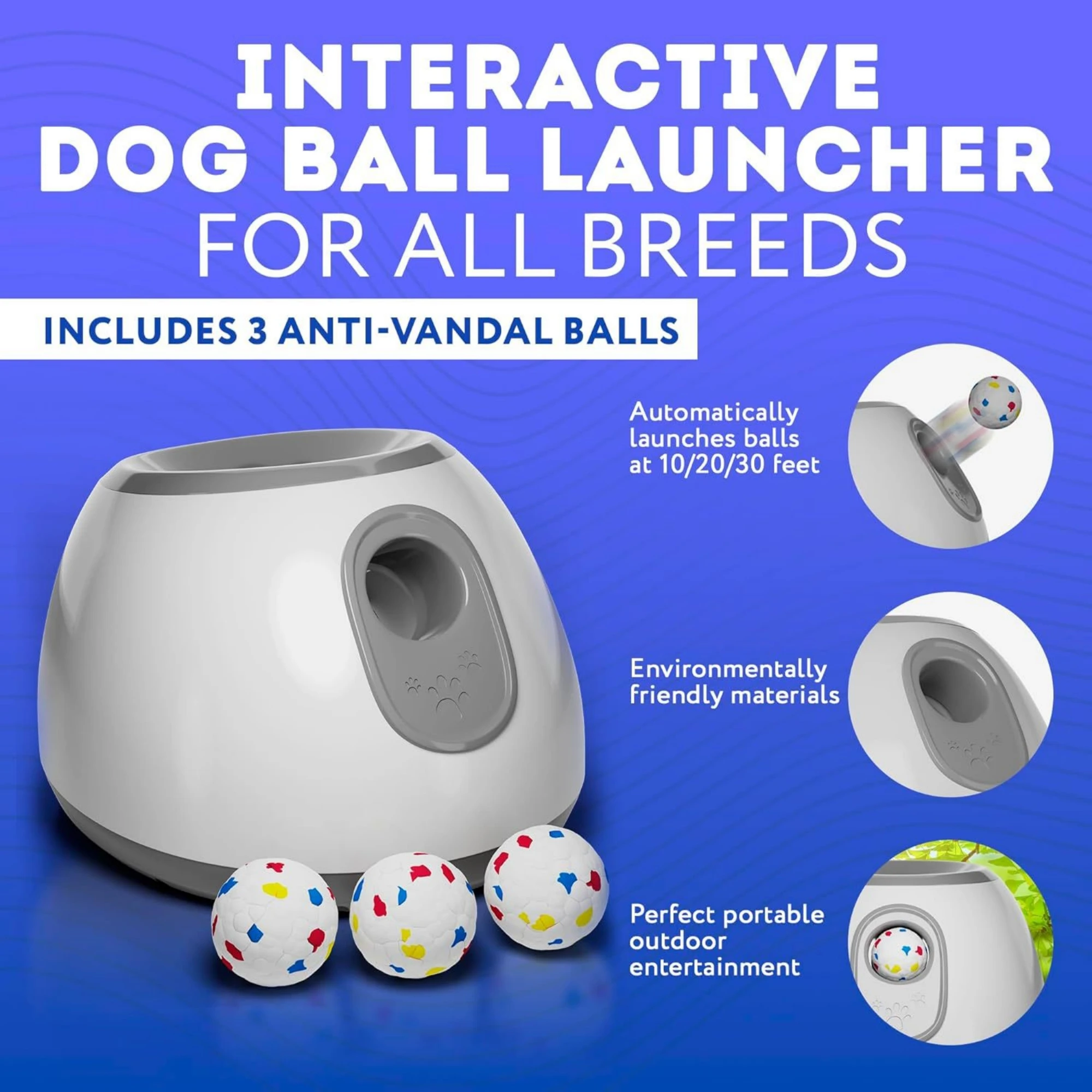 Pet ball dispenser dog toy ball thrower outdoor toys automatic ball dispenser mentally stimulating dog toys Thrower Machine
Pet ball dispenser dog toy ball thrower outdoor toys automatic ball dispenser mentally stimulating dog toys Thrower Machine