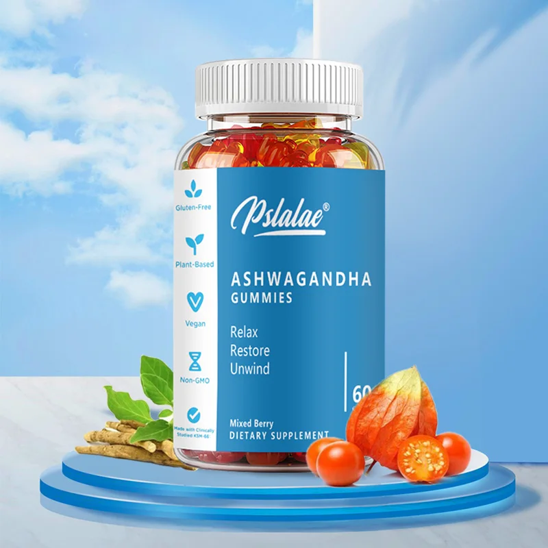 Ashwagandha Gummies - Relieve Stress Enhances Immunity Help Sleep Man & Woman Hormones Endocrine Regulatio
Ashwagandha Gummies - Relieve Stress Enhances Immunity Help Sleep Man & Woman Hormones Endocrine Regulatio