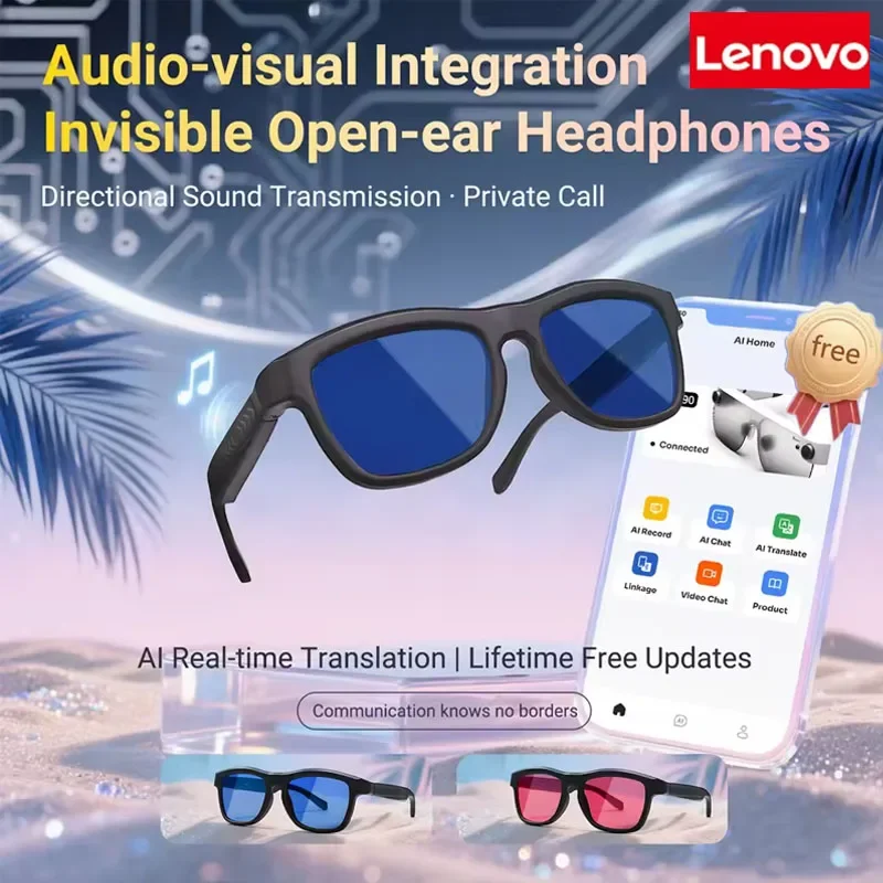 Lenovo AI Smart Glasses Bluetooth Touch-Dimming Glasses Multifunction Electrochromic Glasses AI Intelligent Translation HD-calli
Lenovo AI Smart Glasses Bluetooth Touch-Dimming Glasses Multifunction Electrochromic Glasses AI Intelligent Translation HD-calli