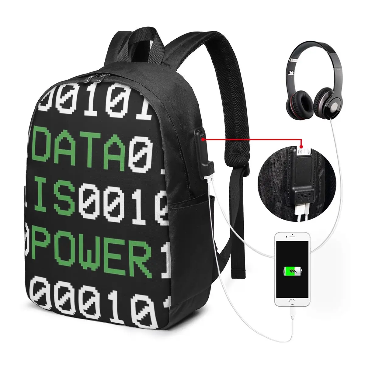 Hacker Code Binary Code Geek Science Computer Backpack Travel Notebook Bag Computer College Student School Bag Laptop
Hacker Code Binary Code Geek Science Computer Backpack Travel Notebook Bag Computer College Student School Bag Laptop