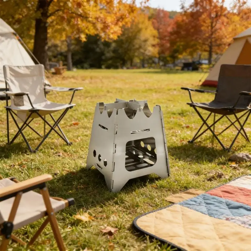 Camping Backpacking Firewood Stove Compacts Folding Windproof Burning Foldable Stainless Steels Survival Stove 24BD
Camping Backpacking Firewood Stove Compacts Folding Windproof Burning Foldable Stainless Steels Survival Stove 24BD