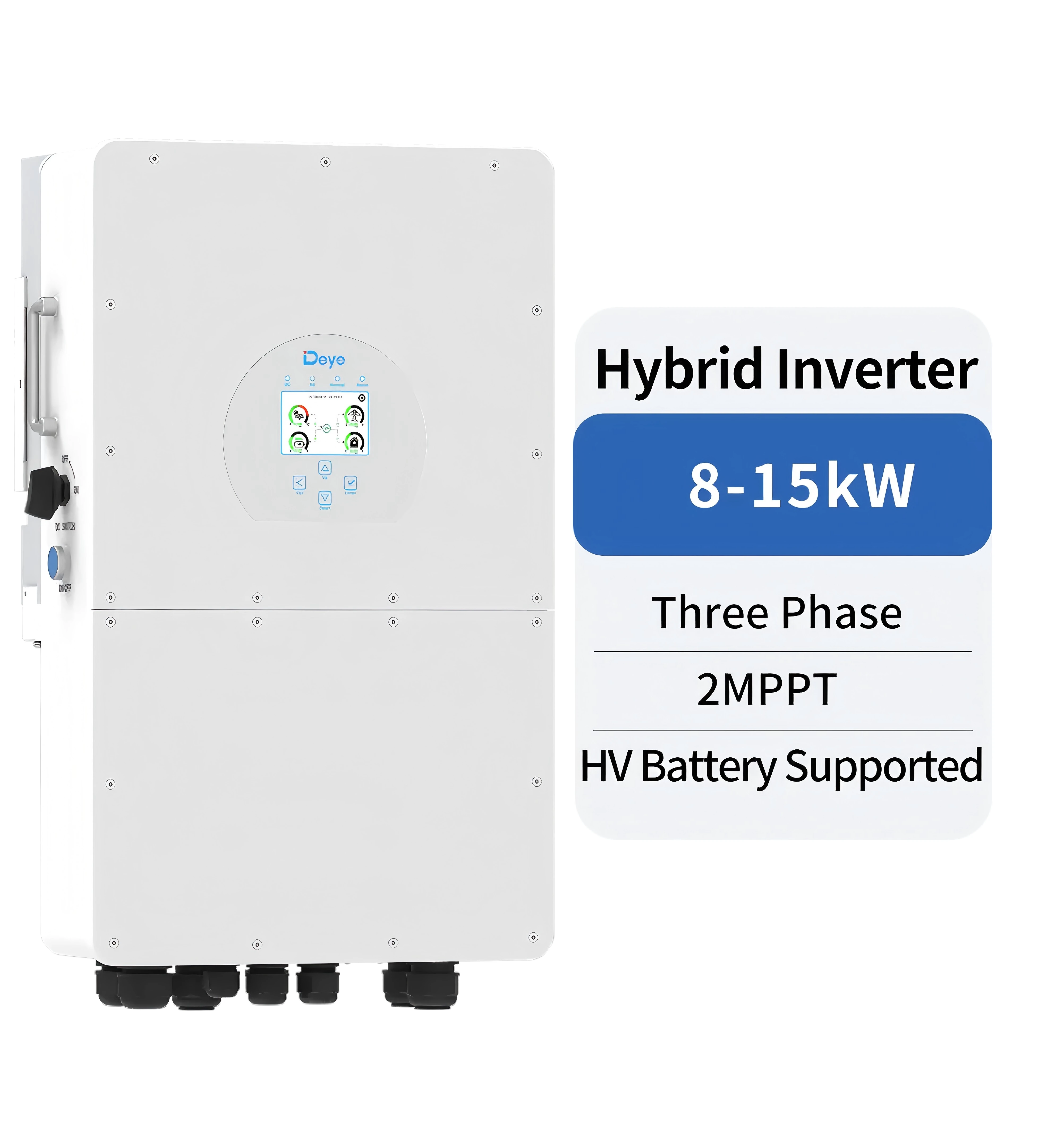 Deye Hybrid Inverter SUN-8-15K-SG01HP3-US-AM2 8kw 10kw 12kw 15kw deye 3 Phase Hybrid Inverter Invertor Hibrid 10kw Deye
Deye Hybrid Inverter SUN-8-15K-SG01HP3-US-AM2 8kw 10kw 12kw 15kw deye 3 Phase Hybrid Inverter Invertor Hibrid 10kw Deye