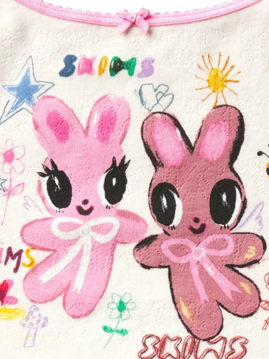 Комплект с принтом кролика из серии Easter Series: милый стильный комплект из хлопка и полиэстера, состоящий из укороченного топа и шорт с высокой талией для женщин.
Комплект с принтом кролика из серии Easter Series: милый стильный комплект из хлопка и полиэстера, состоящий из укороченного топа и шорт с высокой талией для женщин.