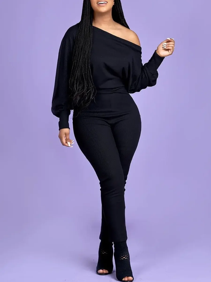 LW Casual Matching Outfits Basic Two Piece Pants Set Solid Long Sleeve One Shoulder Loose Top & Skinny Leggings Pants Outfit
LW Casual Matching Outfits Basic Two Piece Pants Set Solid Long Sleeve One Shoulder Loose Top & Skinny Leggings Pants Outfit