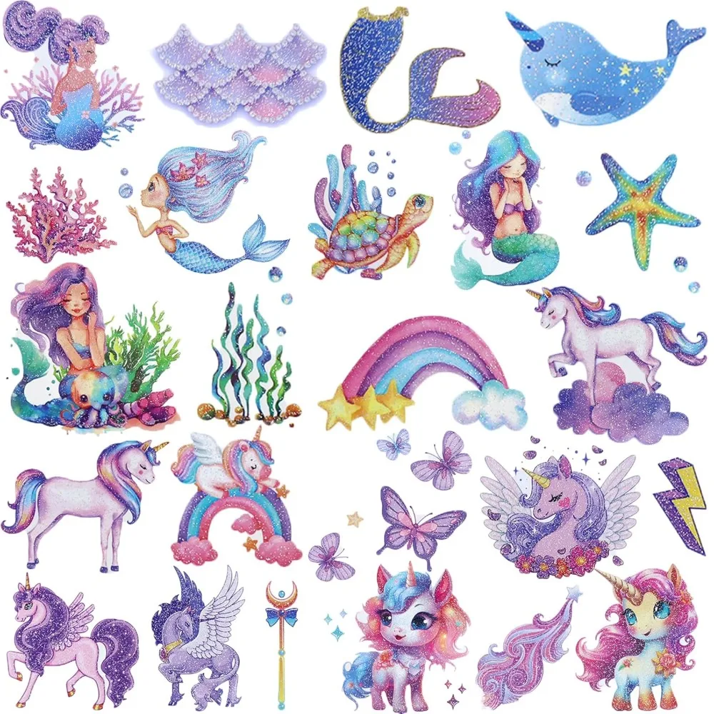 Glitter Temporary Tattoo for Girls - Style Mermaid Fake Tattoo Girl Birthday Party Supplies Gifts
Glitter Temporary Tattoo for Girls - Style Mermaid Fake Tattoo Girl Birthday Party Supplies Gifts