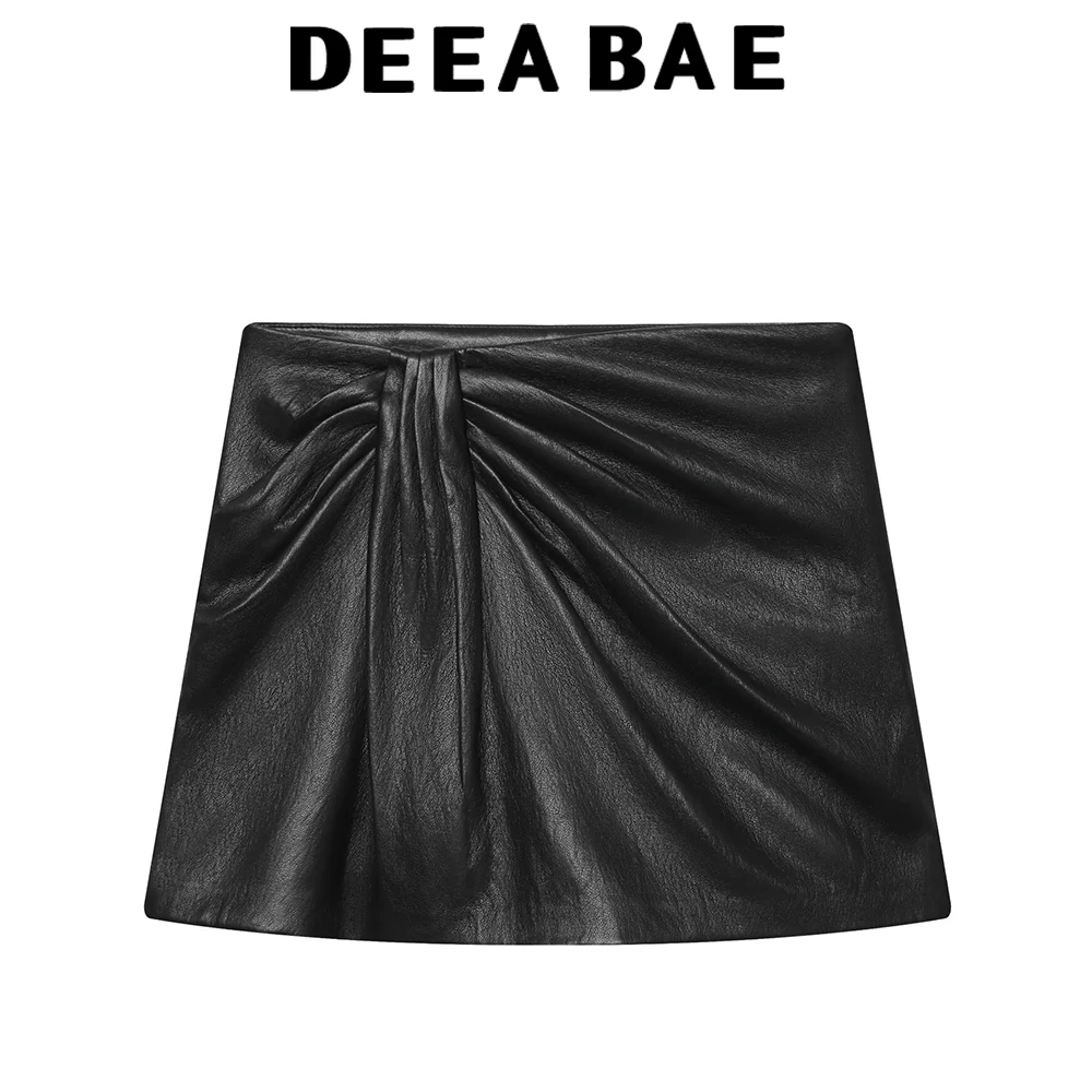 DEEABAE 2025 Winter New Women's Clothing Design Versatile High Waist Imitation Leather Drawstring Skirt Pants
DEEABAE 2025 Winter New Women's Clothing Design Versatile High Waist Imitation Leather Drawstring Skirt Pants