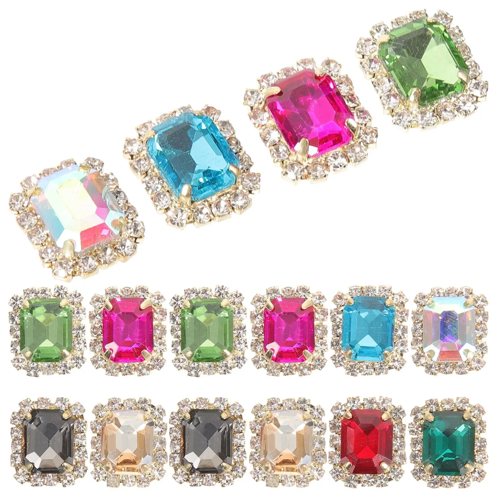 20 Pcs Rhinestone Accessories Sew On Claw Crystal Decorative Clothing Rhinestones DIY Sewing Bright Mixed Color
20 Pcs Rhinestone Accessories Sew On Claw Crystal Decorative Clothing Rhinestones DIY Sewing Bright Mixed Color