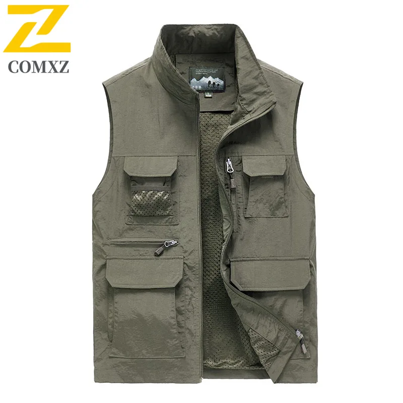 Autumn New Gilet Men Vintage Stand Collar Adventure Light Multi Pocket Vest Outdoor Fishing Photography Sleeveless Waistcoat
Autumn New Gilet Men Vintage Stand Collar Adventure Light Multi Pocket Vest Outdoor Fishing Photography Sleeveless Waistcoat