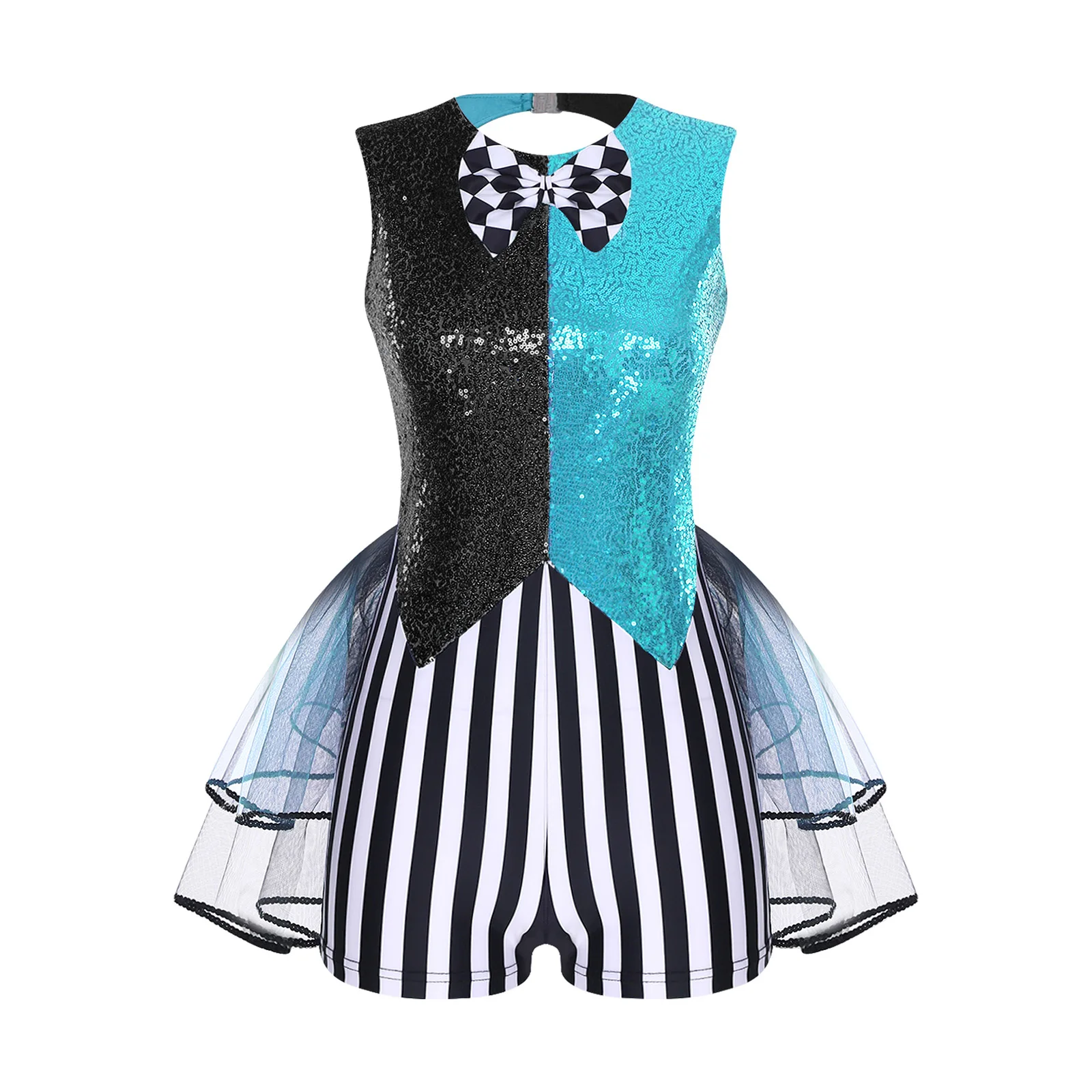 Women Fashion Shiny Striped Circus Ringmaster Cosplay Performance Jumpsuit Rompers Mad Clown Halloween Carnival Showing Outfits
Women Fashion Shiny Striped Circus Ringmaster Cosplay Performance Jumpsuit Rompers Mad Clown Halloween Carnival Showing Outfits