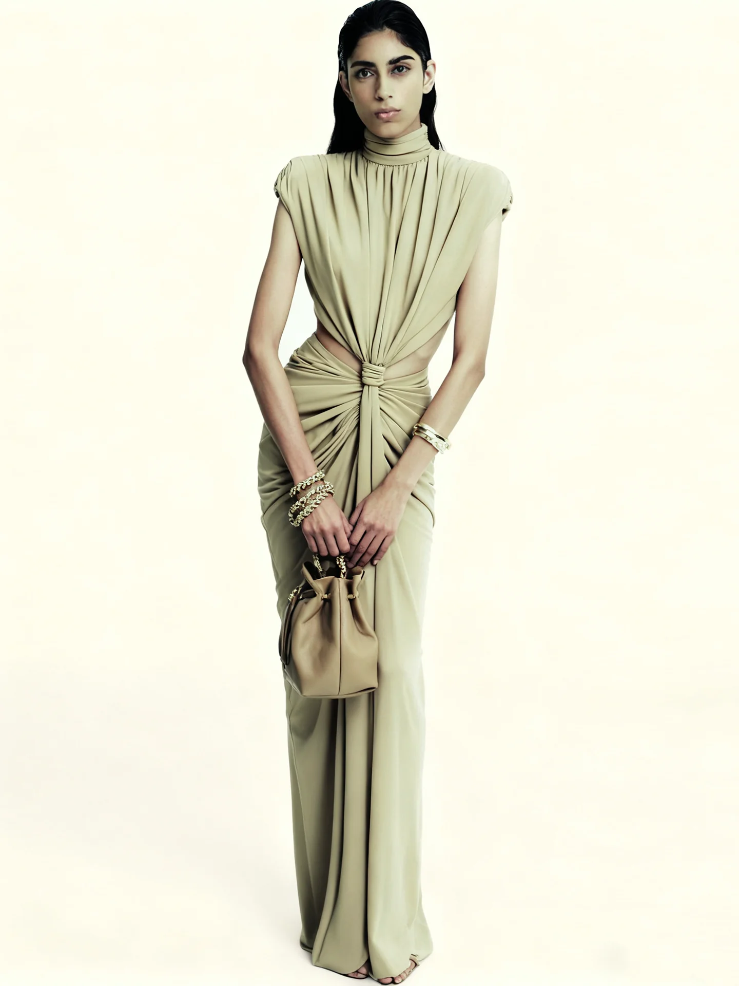VGH Sexy Spicy Girl Pleated Design Bared Waist Dr Sle Hollow out Knot Svel Floor Length Gown
VGH Sexy Spicy Girl Pleated Design Bared Waist Dr Sle Hollow out Knot Svel Floor Length Gown
