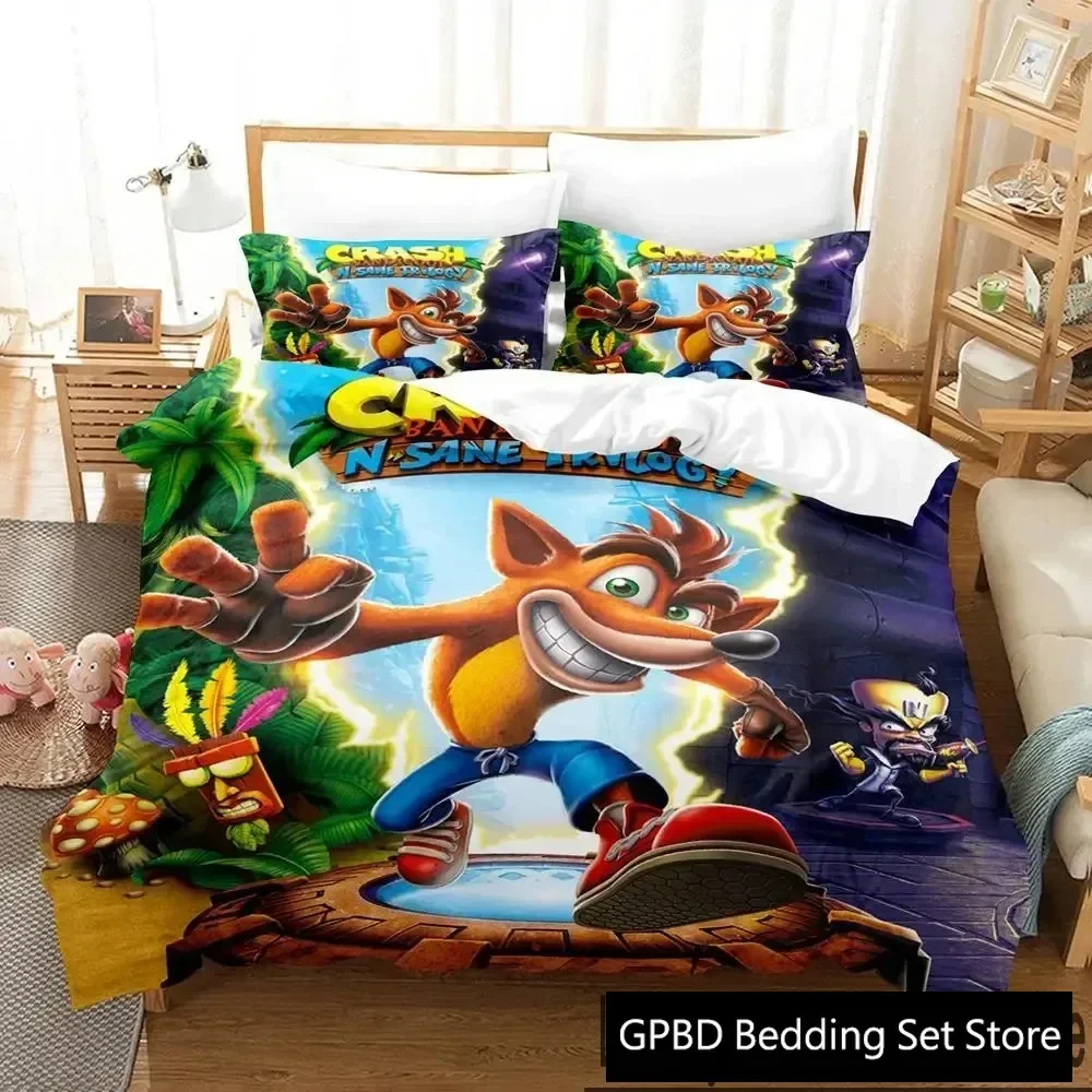 3D Print Crash Bandicoot Game Bedding Set Boys Girls Twin Queen King Size Duvet Cover Pillowcase Bed boys Adult
3D Print Crash Bandicoot Game Bedding Set Boys Girls Twin Queen King Size Duvet Cover Pillowcase Bed boys Adult
