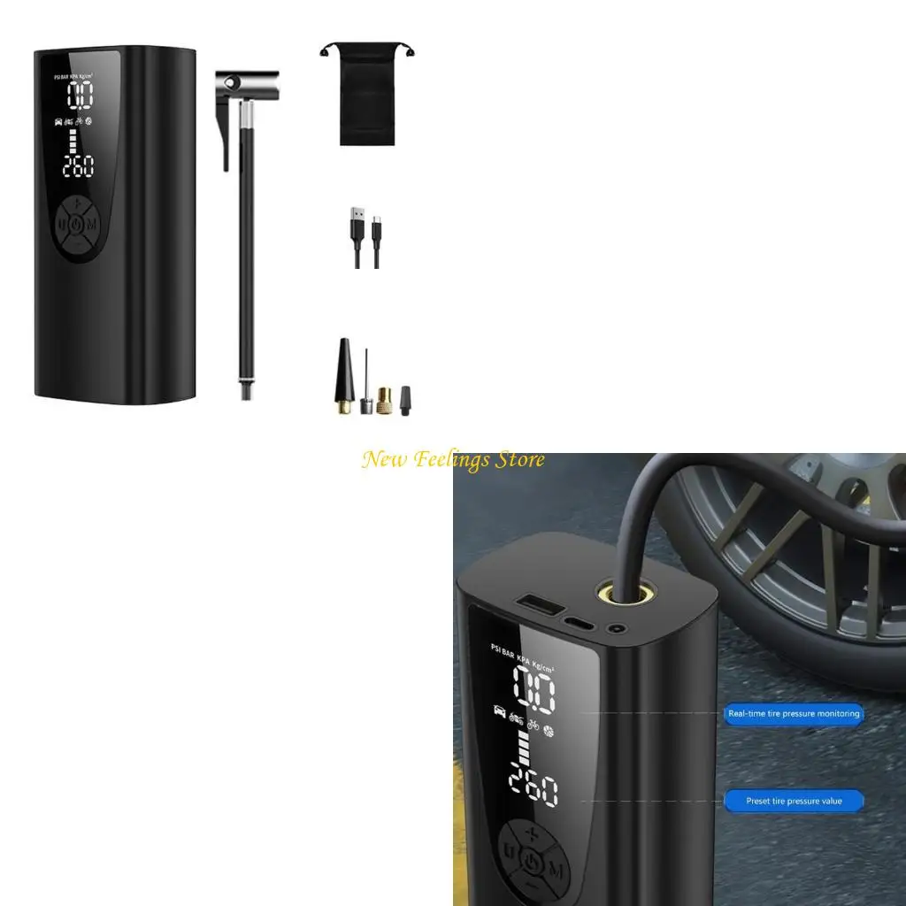 J6BF Tire Infrator Car Air Compressor Электрический беспроводной цифровой дисплей со светодиодной лампой
J6BF Tire Infrator Car Air Compressor Электрический беспроводной цифровой дисплей со светодиодной лампой
