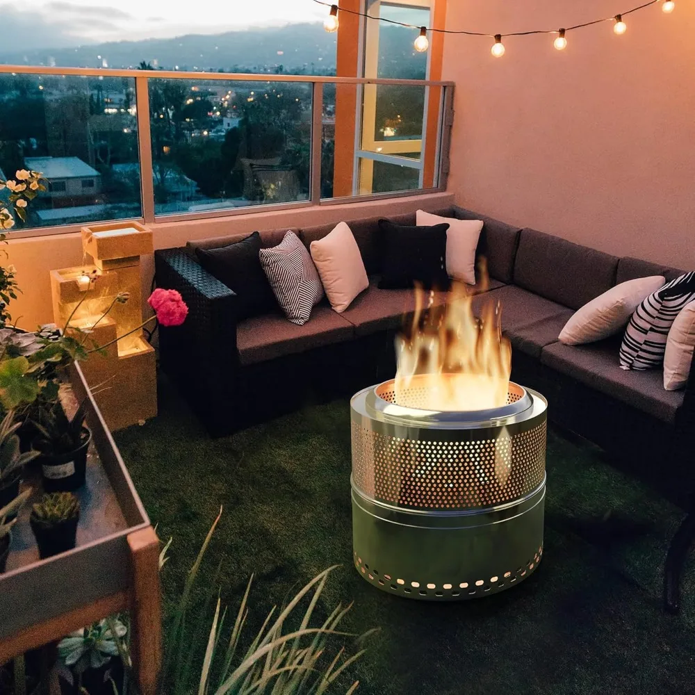 Smokeless Fire Pit,Stainless Steel Wood Burning Fireplaces with Removable Ash Pan Portable Storage Bag for Camping Bonfire Backy
Smokeless Fire Pit,Stainless Steel Wood Burning Fireplaces with Removable Ash Pan Portable Storage Bag for Camping Bonfire Backy