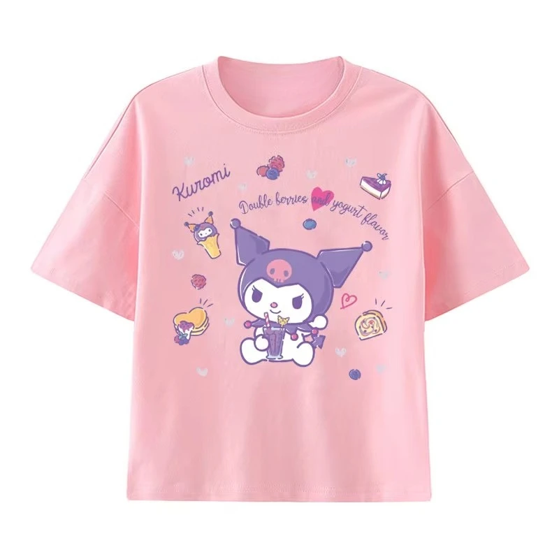 2026 Children's T-shirt Soft Cute Kuromi Cartoon Printed Parent Child Wear Pure Comfortable summer children's family wear
2026 Children's T-shirt Soft Cute Kuromi Cartoon Printed Parent Child Wear Pure Comfortable summer children's family wear