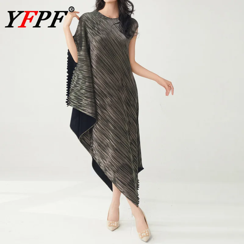 YFPF модное вечернее платье для женщин Miyake плиссированная шаль в стиле пэчворк дизайн свободные длинные платья элегантная 2026 новая одежда
YFPF модное вечернее платье для женщин Miyake плиссированная шаль в стиле пэчворк дизайн свободные длинные платья элегантная 2026 новая одежда