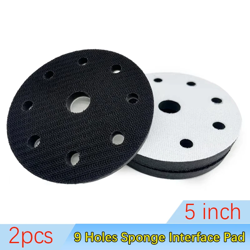2Pcs 5 Inch 9 Holes Pads Interface Pad For Sanding Disc 125mm Orbital Sander Pads Soft Backing Plate Power Tools
2Pcs 5 Inch 9 Holes Pads Interface Pad For Sanding Disc 125mm Orbital Sander Pads Soft Backing Plate Power Tools