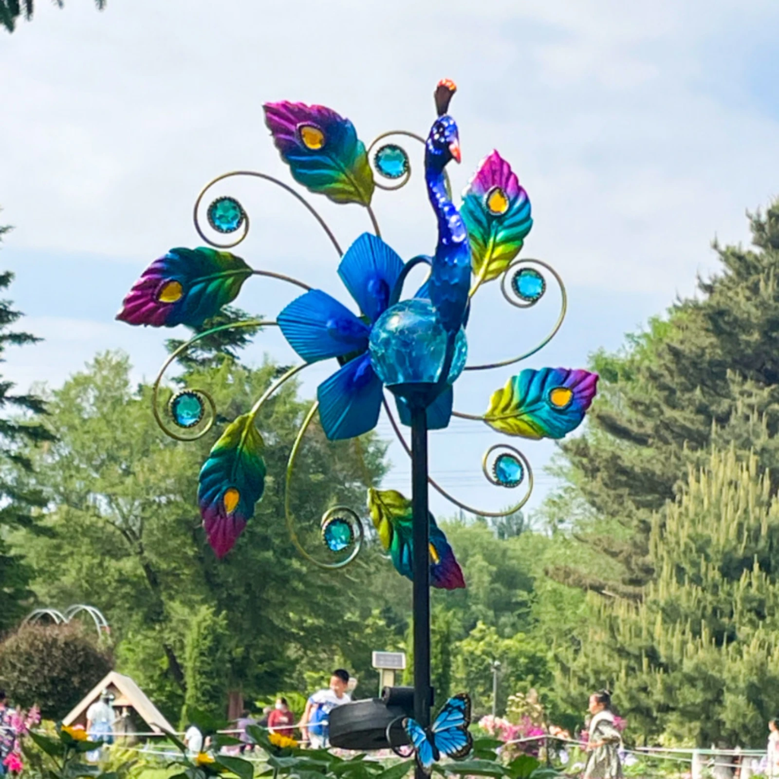 Solar Peacock Stake Iron Peacock Wind Rotator Solar Wind Rotator Colorful Outdoor Decor Weather Resistant for Courtyard
Solar Peacock Stake Iron Peacock Wind Rotator Solar Wind Rotator Colorful Outdoor Decor Weather Resistant for Courtyard
