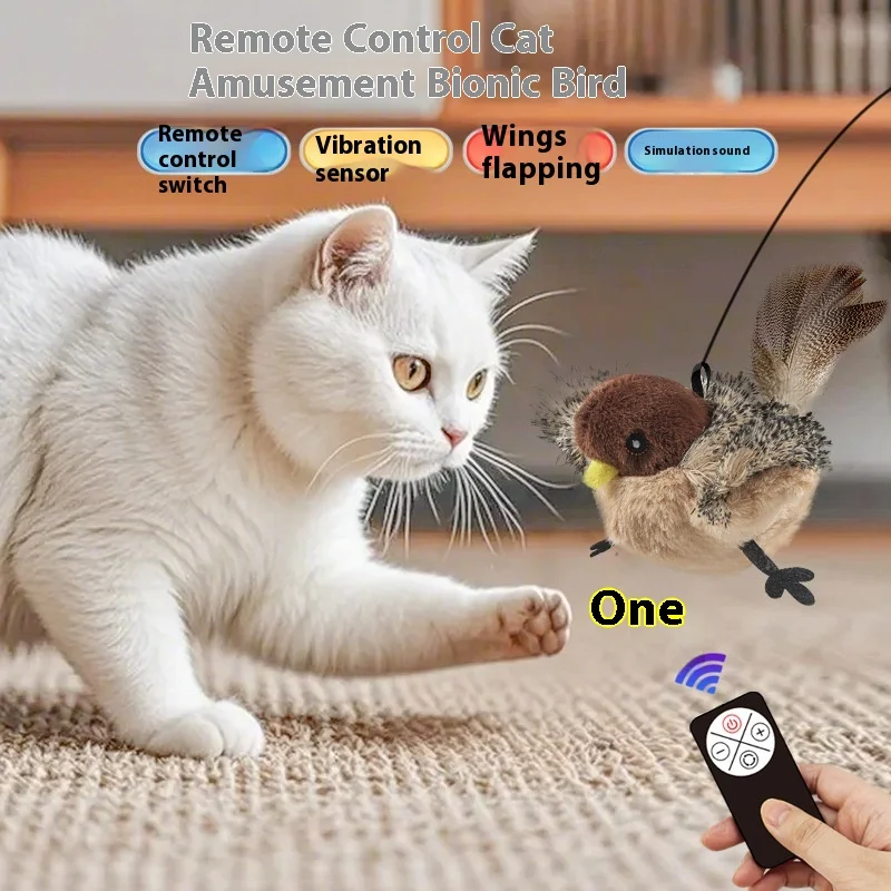 Cross-border cat toyselectric simulation bird sounding wings fanning charging cat pet products to relieve boredom
Cross-border cat toyselectric simulation bird sounding wings fanning charging cat pet products to relieve boredom