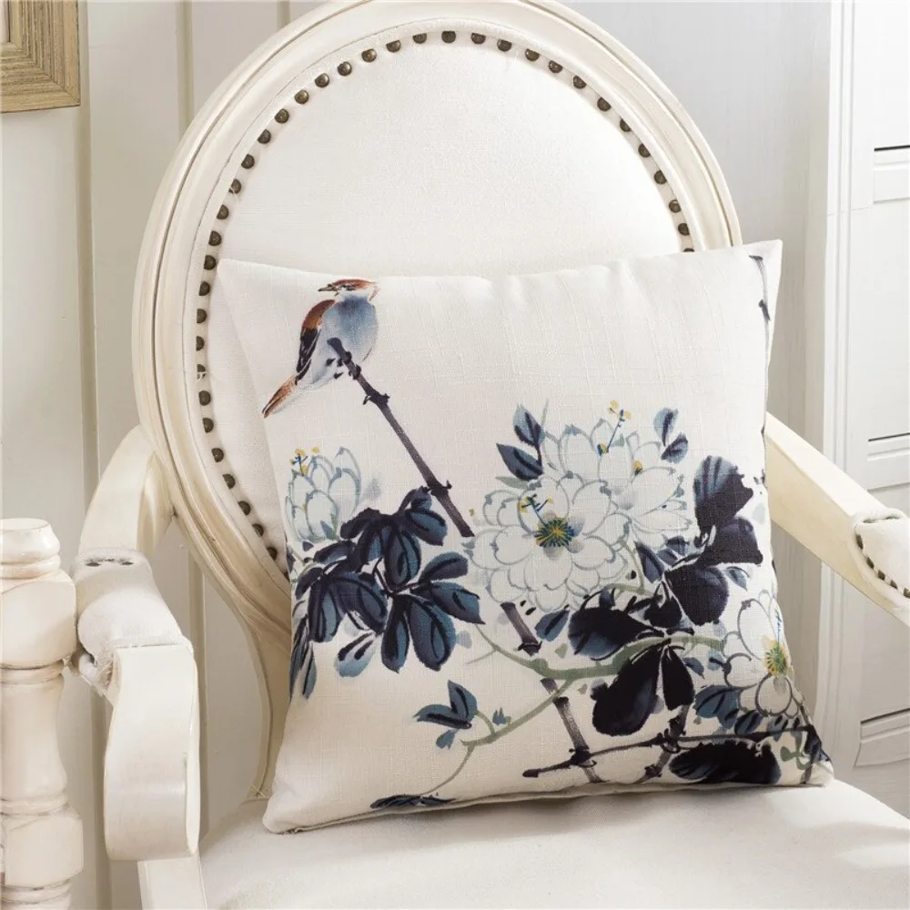 Vintage Cotton Linen landscape paint Birds Throw Pillow Case Parrot Patter Cushion Cover Cojines Decorativos Para Sofa Wholesale
Vintage Cotton Linen landscape paint Birds Throw Pillow Case Parrot Patter Cushion Cover Cojines Decorativos Para Sofa Wholesale